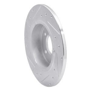 Buick Lucerne Brake Rotor (1) - Rear Right - R1 Concepts - Drilled & Slotted - Silver - `06-`11